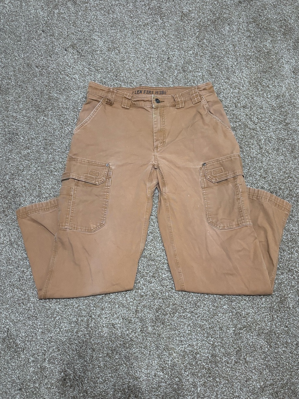 Duluth Trading Co Fire Hose Cargo Pants - Tan/Brown